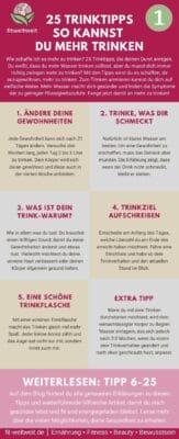 Wie schaffe ich es mehr zu trinken Wasser Flüssigkeit am Tag. MEHR WASSER TRINKEN TIPPS HILFE Lernen