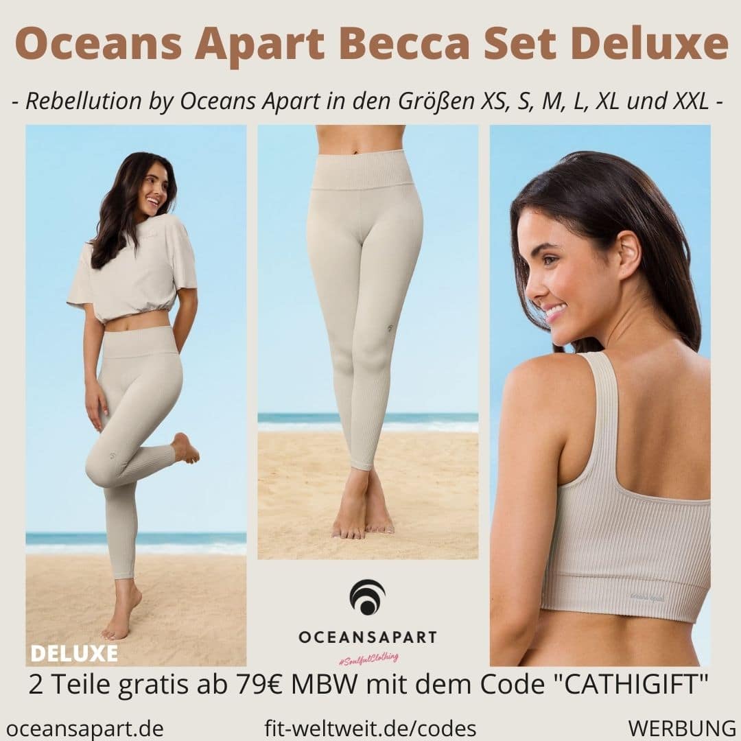 Oceans Apart BECCA SET DELUXE ERFAHRUNG Größe pant bra cropped shirt rebellution collection