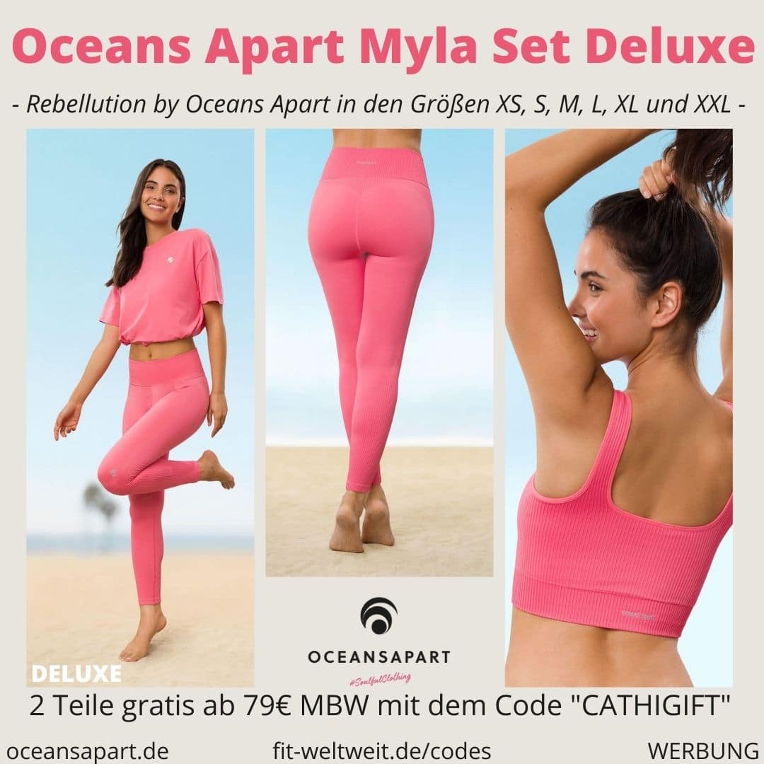 Oceans Apart MYLA SET DELUXE ERFAHRUNG Größe pant bra cropped shirt rebellution collection
