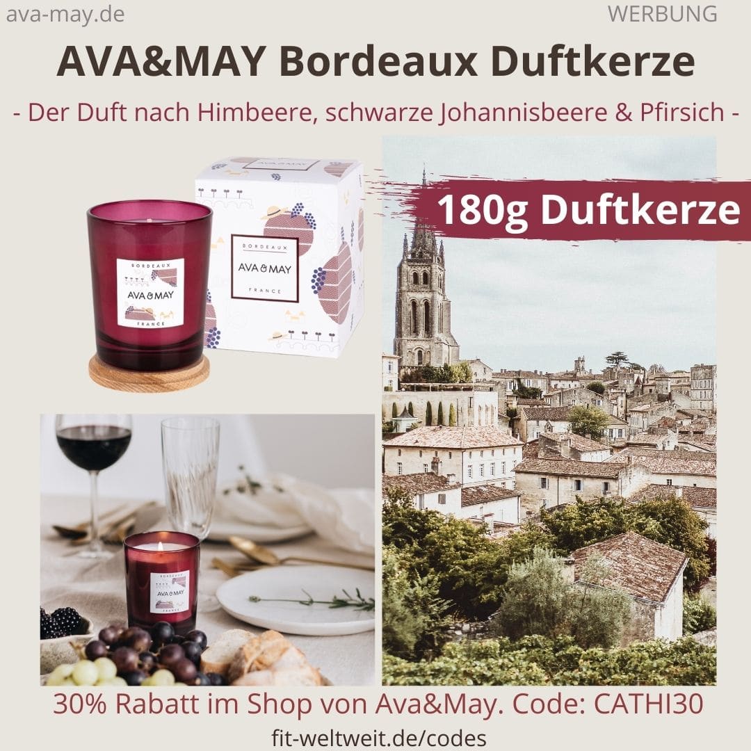 Ava & May Bordeaux France Duftkerze Erfahrungen