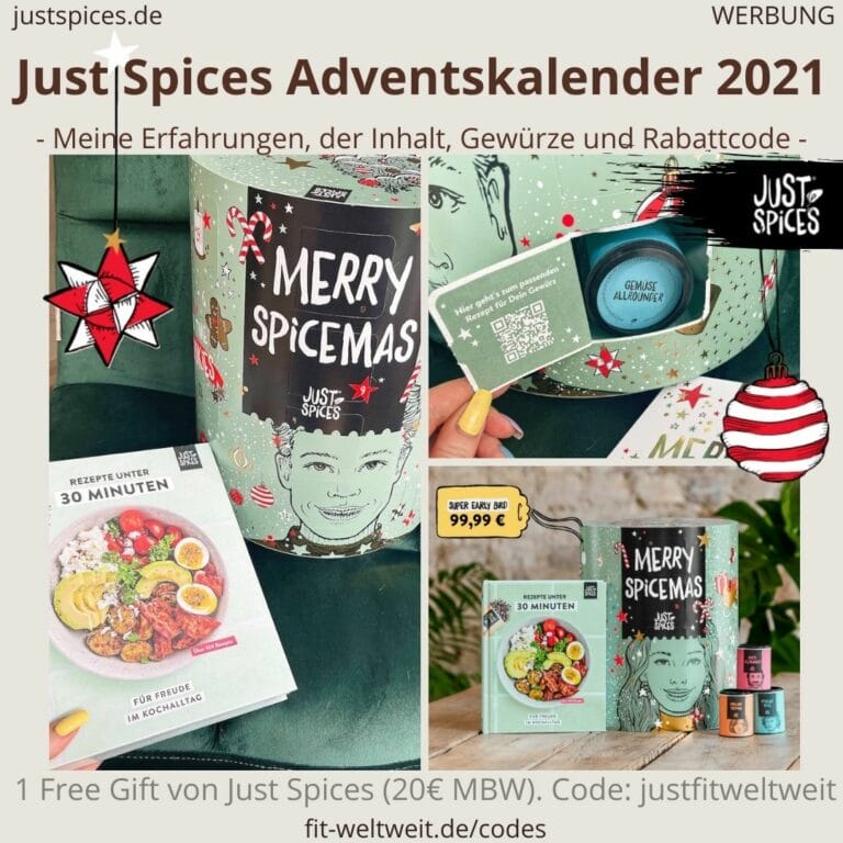 JUST SPICES Adventskalender 2024 Inhalte Rabatt 10€+5€
