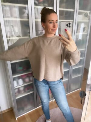 The Nola Sweater von Les Lunes in Beige melange