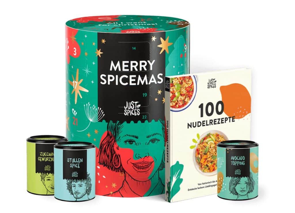 JUST SPICES Adventskalender 2024 Inhalte Rabatt 10€+5€