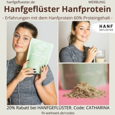 HANFGEFLÜSTER HANF PROTEINPULVER 60% Erfahrungen Test zum Abnehmen