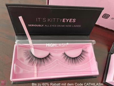HIGHLASH ERFAHRUNG WIMPERN Test KITTY EYES Anwendung Haltbarkeit