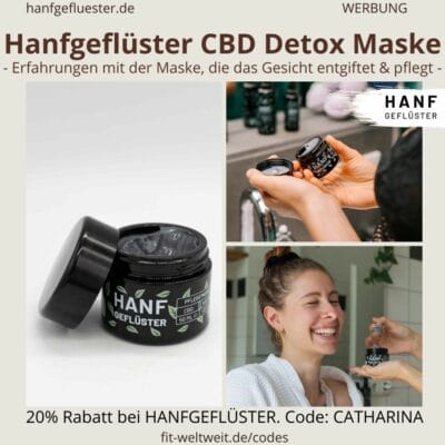 Hanfgeflüster CBD Detoxmaske, Entgiftung, Entspannung, Pflege Gesicht