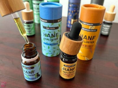 Hanfgeflüster Erfahrungen CBD Öle 5% Farbe Tier CBD Öl ohne Terpene
