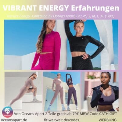 OCEANS APART VIBRANT ENERGY Collection Bras Pants Zipper Erfahrungen