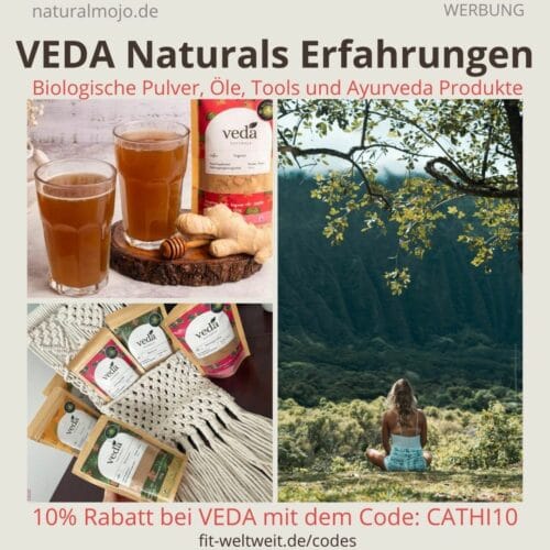 ERFAHRUNGEN SORTEN VEDA NATURALS Test Anwendung Ashwagandha Shatavari Guduchi Triphala