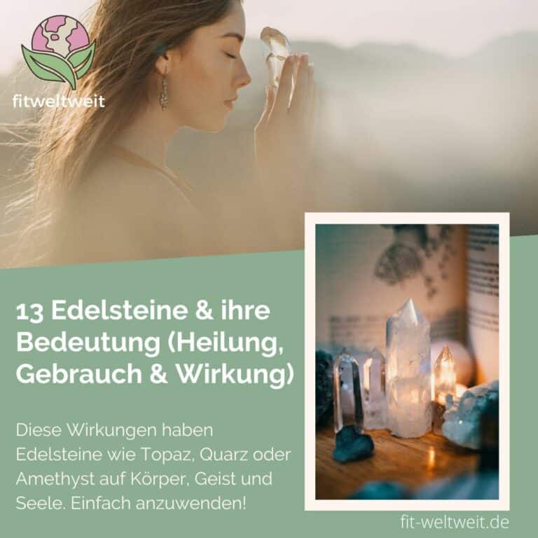 13 Edelsteine Und Die Bedeutung Der Heilsteine (Heilung, Gebrauch Und ...