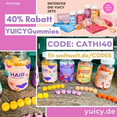 40% Gutscheincode für YUICY VITAMIN GUMMIES bis zu 50% Rabatt auf Sets + gratis Geschenke