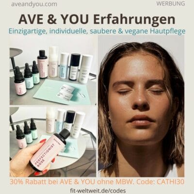 AVE&YOU Erfahrungen 2024 personalisierte individuelle Hautpflege im Test Serum Cremes Toner Waschschaum