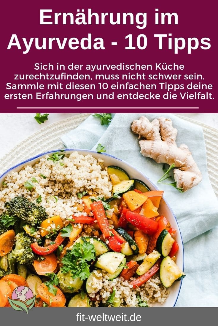 AYURVEDA FÜR ANFÄNGER 10 Tipps zur ayurvedischen Ernährung kochen Verdauung Gewürze Lebensmittel