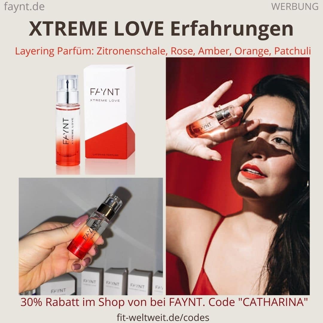 Layering Parfum FAYNT ERFAHRUNG Xtreme Love weibliches Parfüm 10 ml kleines Parfum Haltbarkeit