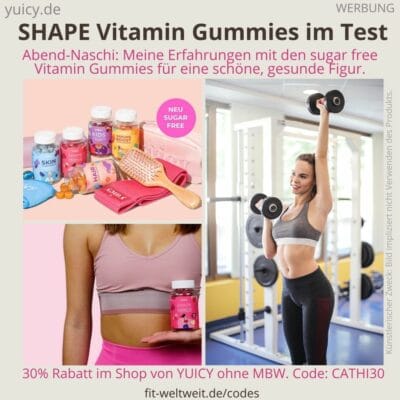 Yuicy SHAPE GUMMIES ERFAHRUNGEN schöne Figur bekommen Test zuckerfrei