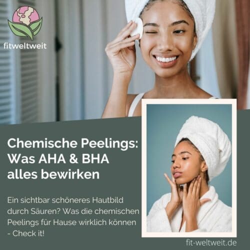 HAUT Chemische Peeling AHA BHA PHA Säure Wirkung Anwendung Hautpflege