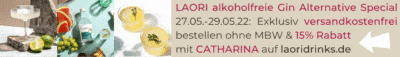 LAORI GIN ALTERNATIVE RABATTCODE Special 15% Rabatt bis 20% Rabatt versand frei bestellen Erfahrungen Sommer Cocktails