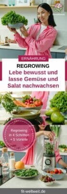 NACHHALTIG REGROWING - Salat Gemüse Vorteile Nachteile Funktioniert das Salat Nachwachsen lassen?