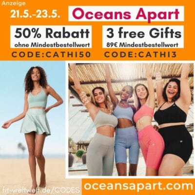 OCEANS APART CODE 50% RABATT ohne Mindestbestelllwert 3 Free Gifts Gutscheincode Gutschein