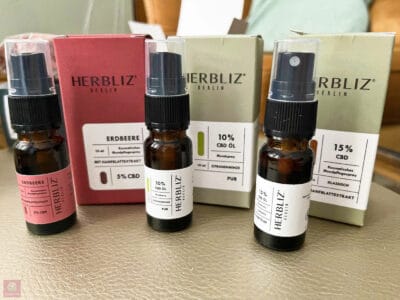 CBD ÖLE Erdbeere klassisch Zitronenminze HERBLIZ ERFAHRUNGEN CBD Hanfprodukte kaufen Bewertung
