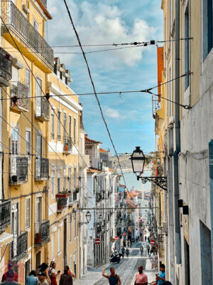 Lissabon Straßenbahn Altstadt aktuell 2022