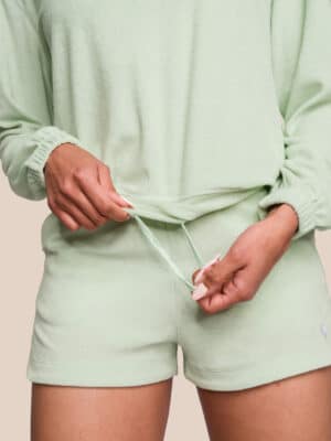 OCEANS APART FROTTEE SET GELB Grün mint BRA SHORT SWEATER Erfahrungen