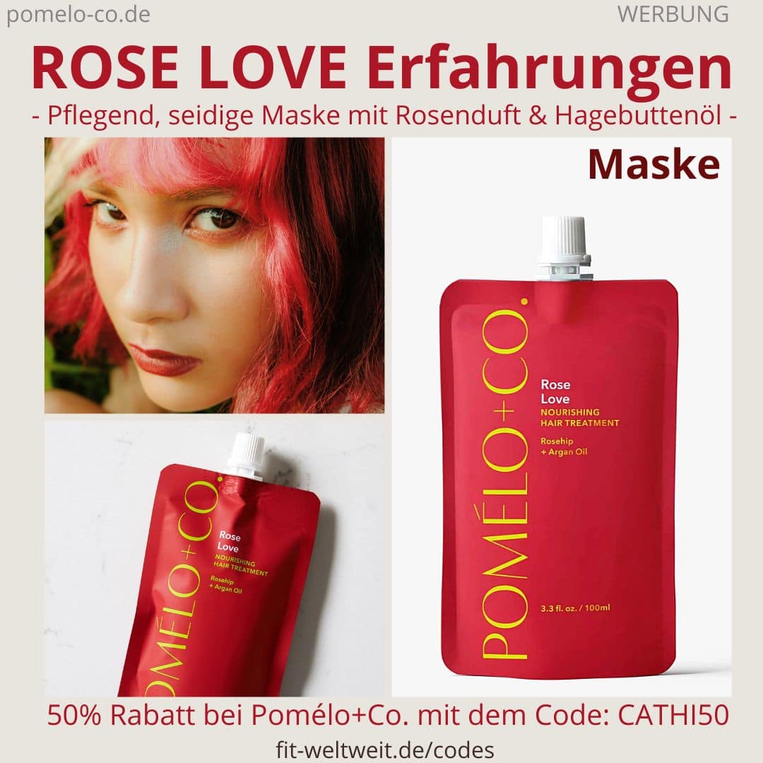 ROSE LOVE HAARMASKE Pomélo Co Erfahrung repairing hair treatment Maske Anwendung