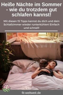 Sommer ABKÜHLUNG Heiße Nächte besser schlafen bei Hitze
