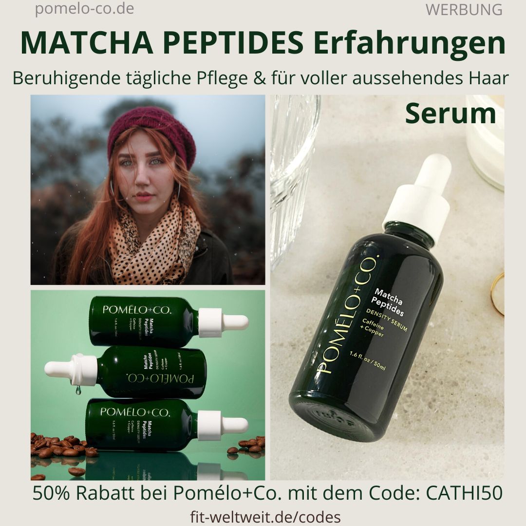 Pomelo+Co Erfahrungen Matcha Peptides Serum Kopfhaut Anwendung