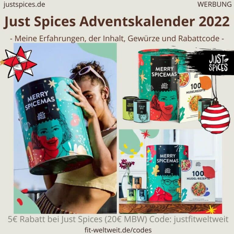 JUST SPICES Adventskalender 2024 Inhalte Rabatt 10€+5€