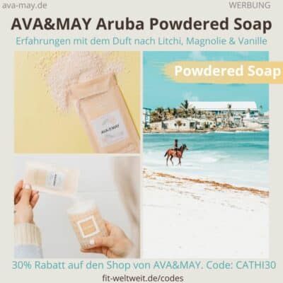 ARUBA Powdered Soap AVA&MAY Seifen Duft Litchi Magnolie Vanille