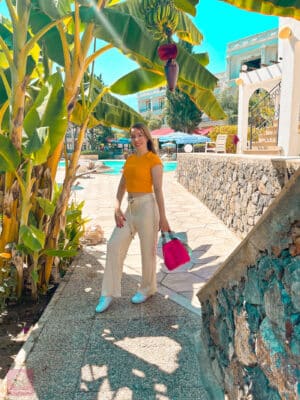 Les Lunes Lauren Pants April Shirt Stylung Tasche Tuch Scarf