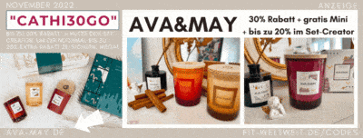Adventskalender Duftkerzen günstig kaufen AVA and May Code 30% Rabatt Gutscheincode