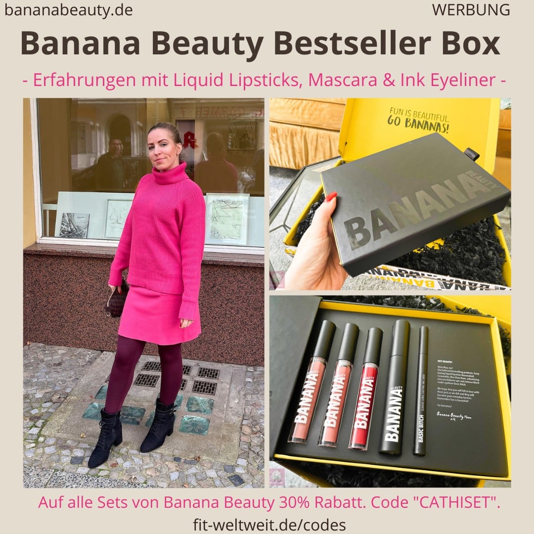 Banana Beauty Bestseller Box Erfahrungen Liquid Lipsticks, Mascara, Ink Eyeliner