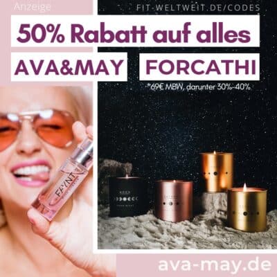 AVA MAY Code 2023 50% auf Duftkerzen Sets und Faynt Parfums