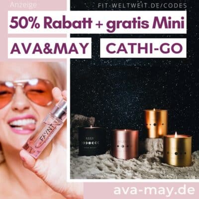 AVA&MAY 50% Rabatt + gratis Mini Rabattcode CATHI-GO Gutschein Code