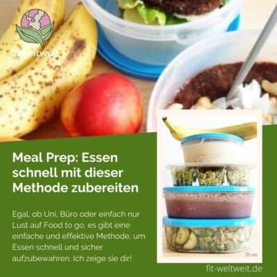 Meal Prep Anleitung, Essen schnell mit dieser Methode zubereiten