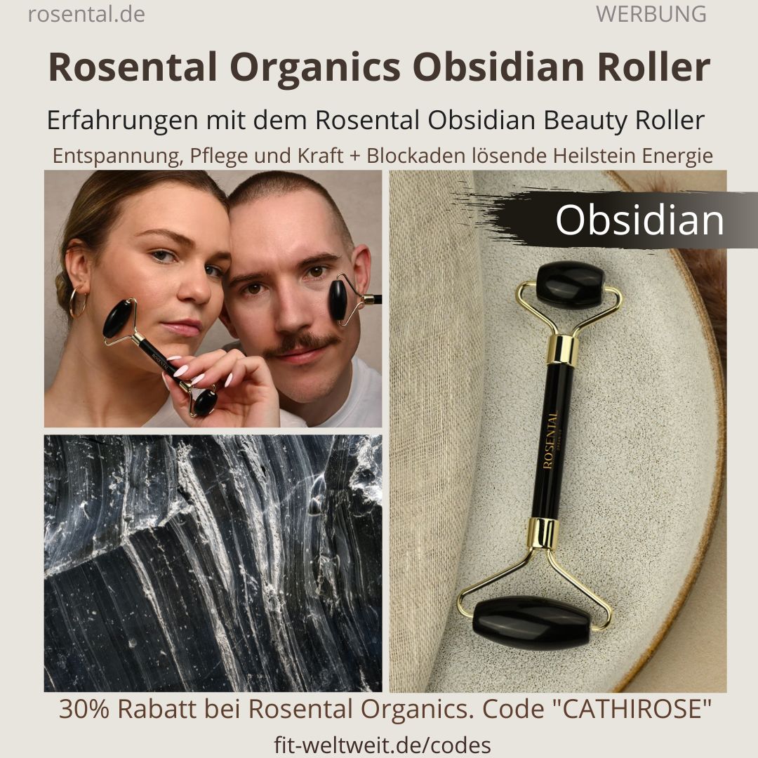 Obsidian Beauty Roller Erfahrungen Rosental Organics Heilstein Effekt