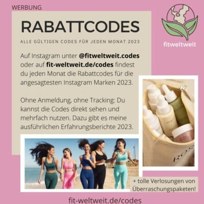 RABATTCODES 2023 Gutschein Coupon Codes für angesagte Influencer Marken 50%-70% Rabatt und free Gifts