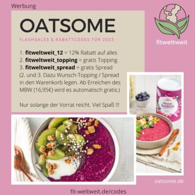 OATSOME Rabattcode 2025 12% Rabatt Gutschein Code gratis Produkte