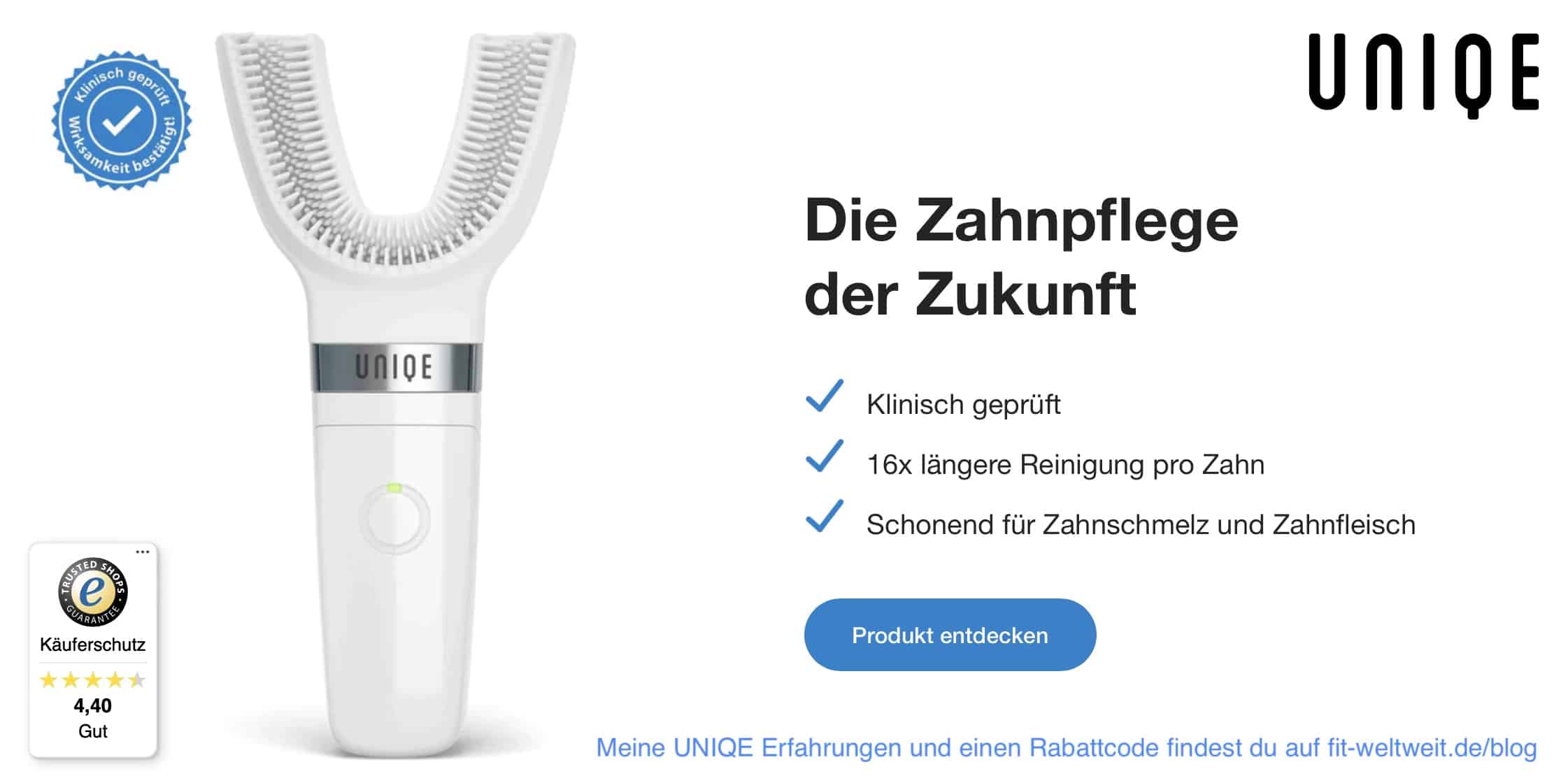 UNIQE Erfahrungen elektrische innovative Lamellen-Zahnbürste kaufen