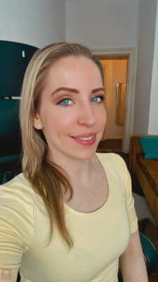 Banana Beauty Erfahrungen full Make Up Look Eyeliner Mascara Eyeshadow Liquid Lipstick