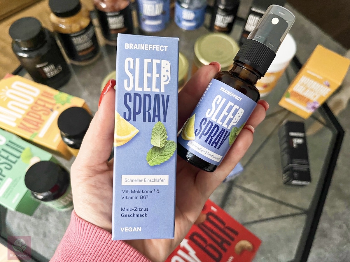 Sleep Spray Gentle BRAINEFFECT Erfahrungen Bewertung Test 1 mg Melatonin Wirkung
