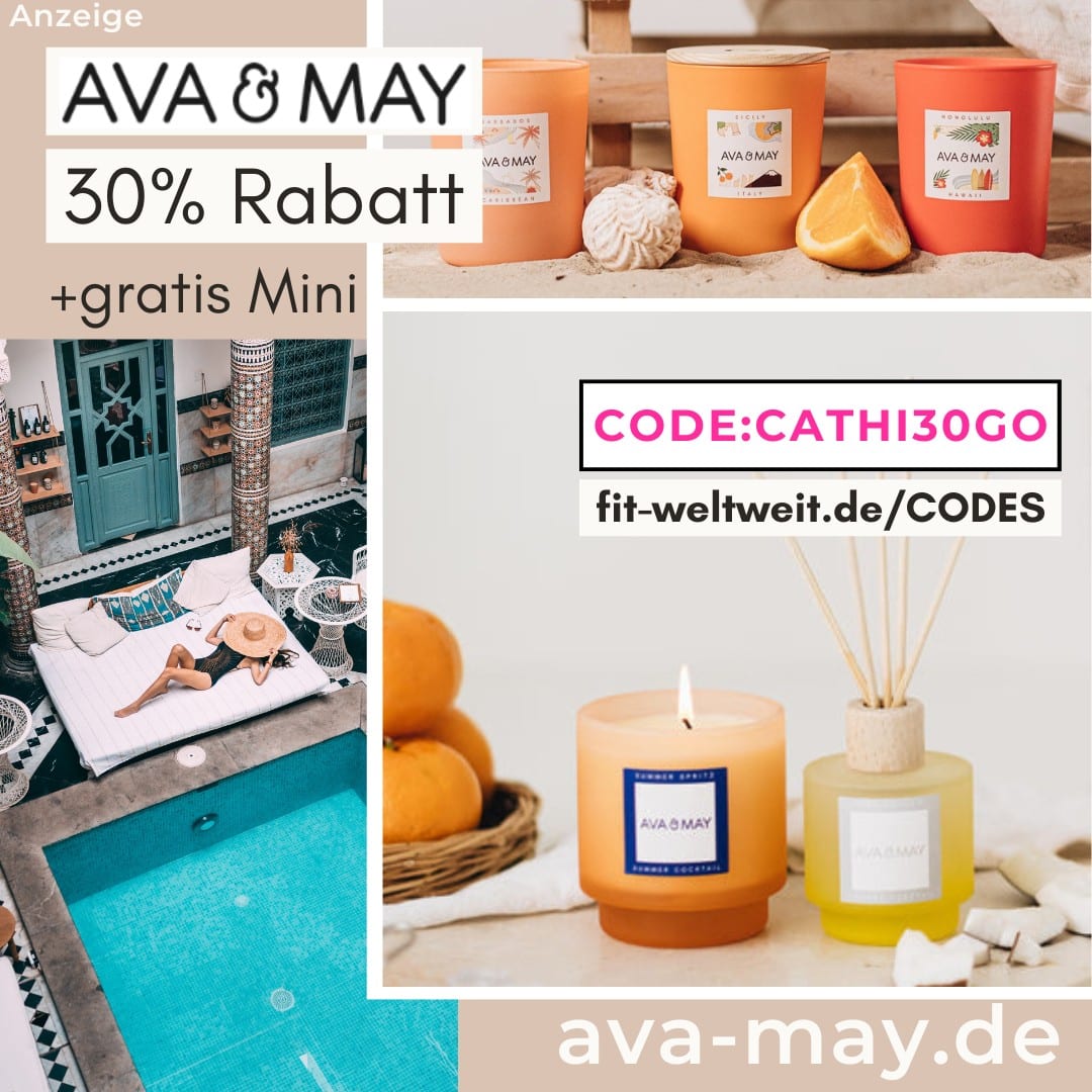 AVA May Rabattcode Duftkerzen Duftstänchen 40% Rabatt + gratis Mini Free Gift