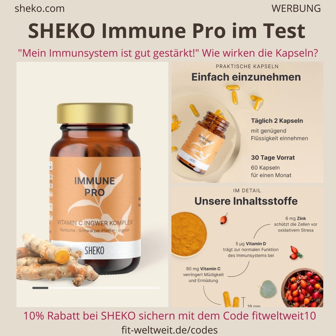 IMMUNE PRO Erfahrungen SHEKO Test Bewertungen Anwendung Wirkung Immunsystem stärken