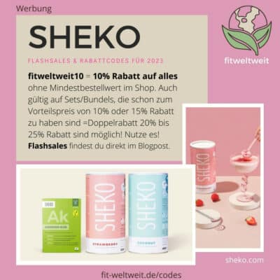 SHEKO Code 10% Shop Gutschein 20% - 25% Rabatt auf Sets