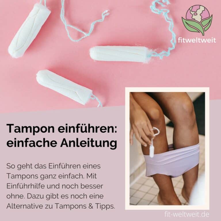 Tampon einführen Anleitung Schmerzen & Fehler vermeiden Tipps