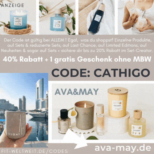 50% Rabatt AVA and MAY CODE September Oktober 2023 Gutschein Codes 40% free Gift