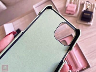 MRSEY iphone Case Verarbeitung innen Handyhülle grün