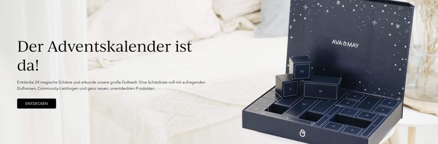 AVA & MAY Adventskalender, Weihnachtskerzen, Weihnachtsdüfte und